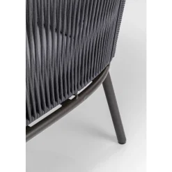 Online KARE Design Zestaw ogrodowy szary 4-set sofa, stolik i 2 fotele - KARE