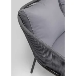 Online KARE Design Zestaw ogrodowy szary 4-set sofa, stolik i 2 fotele - KARE