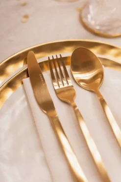 Hot KARE Design Zestaw sztućców Gloria (16 sztuk) złoty mat - KARE