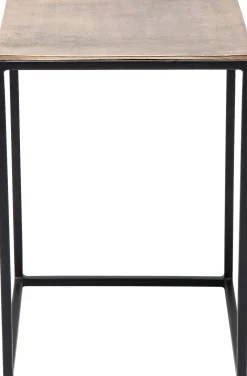 Fashion KARE Design Zestaw trzech stolików kawowych Loft Square Aluminum kolorowe - KARE