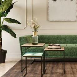 Outlet KARE Design Zestaw trzech stolików kawowych Ray Square kolorowe - KARE